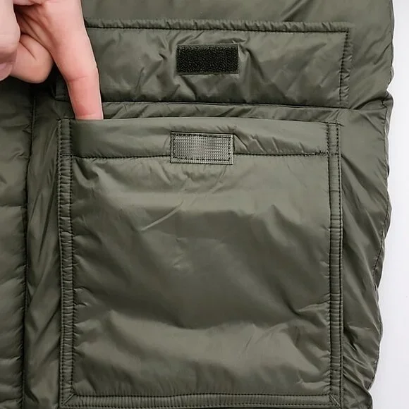 Hudson North Men's Olive Green Puffer Coat Parka Down Fill Winter Sz M - Picture 10 of 16